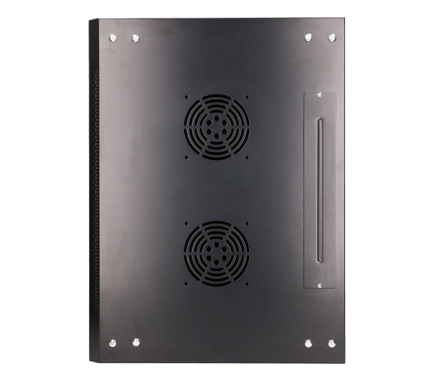 Extralink Szafka wisząca rack 6U 600x450 czarna szklane drzwi EX.7225 - 484915 - zdjęcie 5